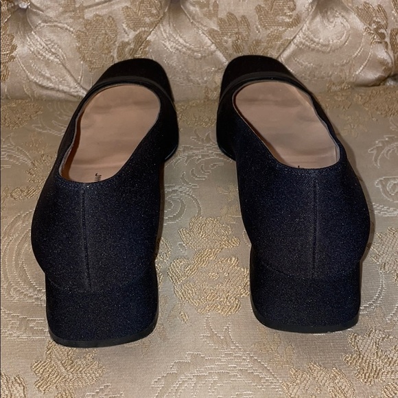 Salvatore Ferragamo Logo Block Fabric Heels 10 - Picture 6 of 9